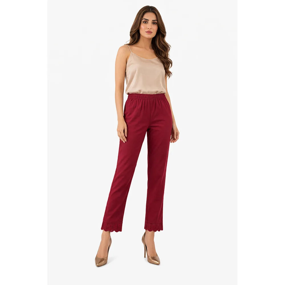 Kurti Pants with Bottom Lace