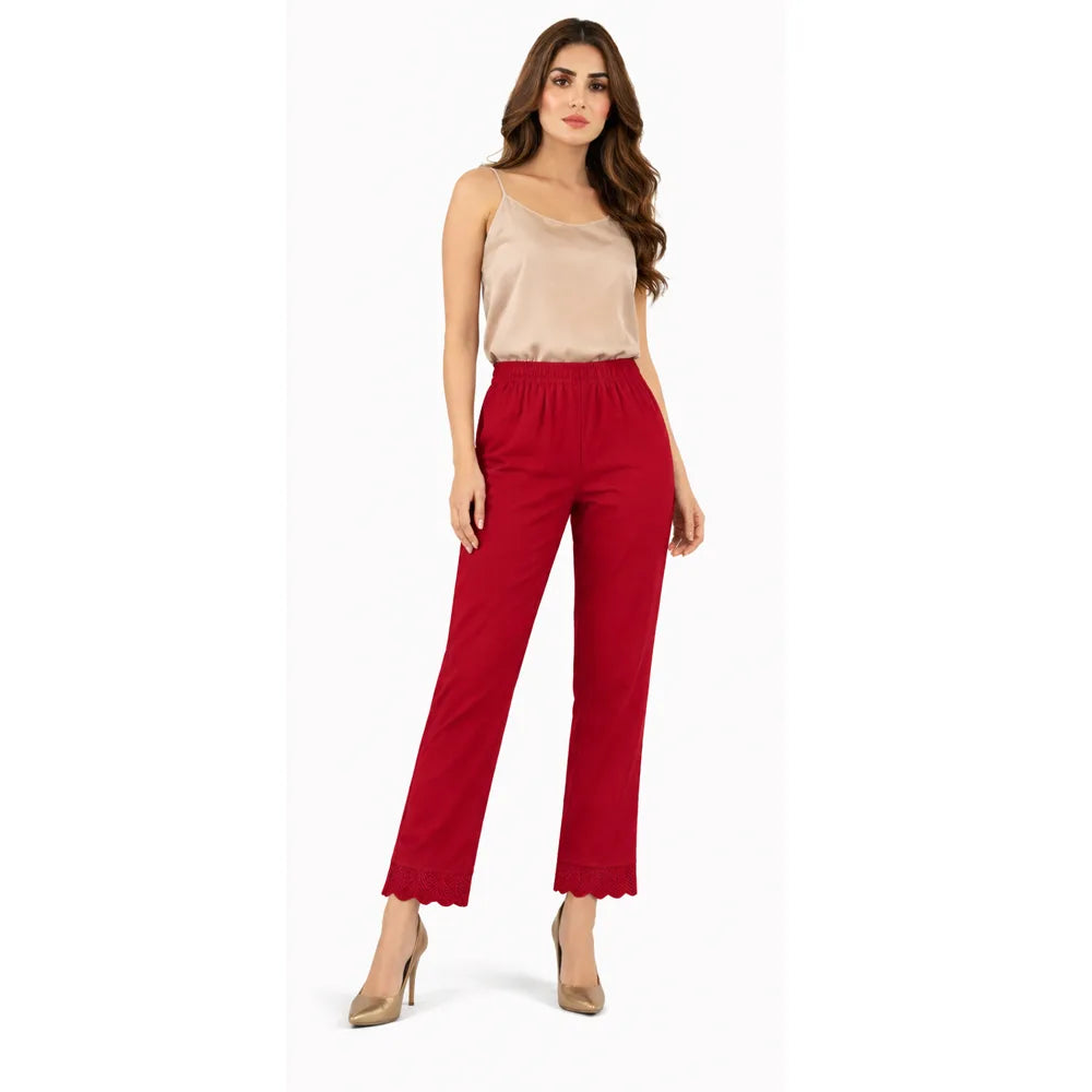 Kurti Pants with Bottom Lace