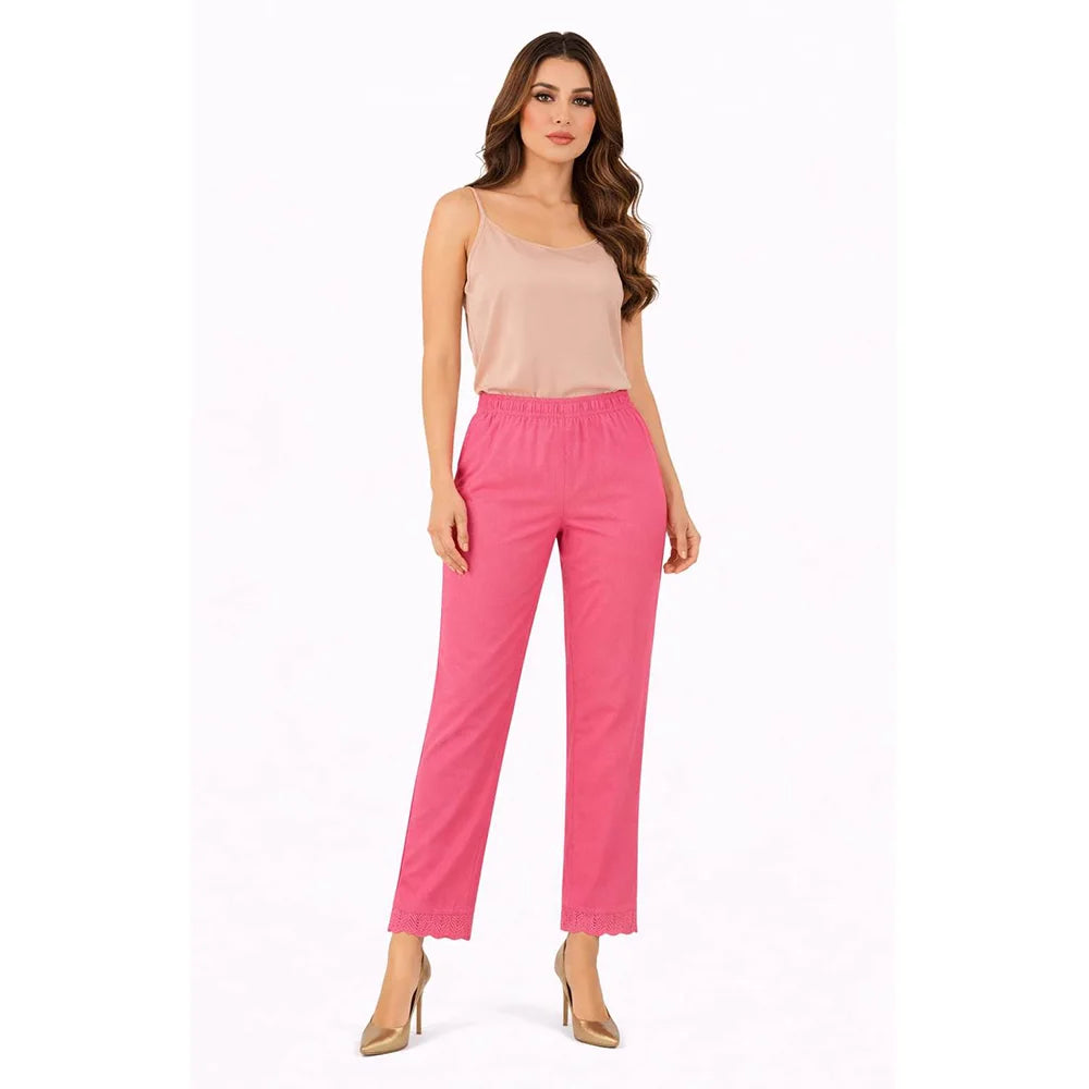 Kurti Pants with Bottom Lace
