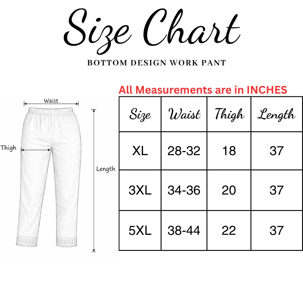 Kurti Pants with Bottom Lace